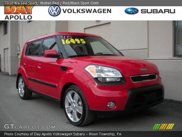 2010 Kia Soul Sport in Molten Red