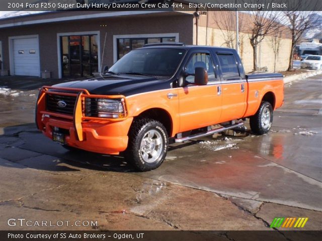 2004 Ford F250 Super Duty Harley Davidson Crew Cab 4x4 in Black/Competition Orange