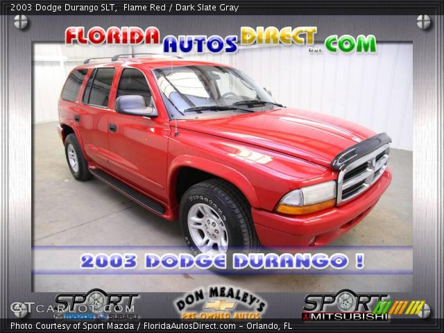 2003 Dodge Durango SLT in Flame Red