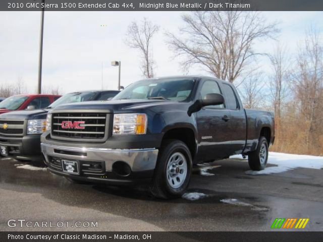 2010 GMC Sierra 1500 Extended Cab 4x4 in Midnight Blue Metallic