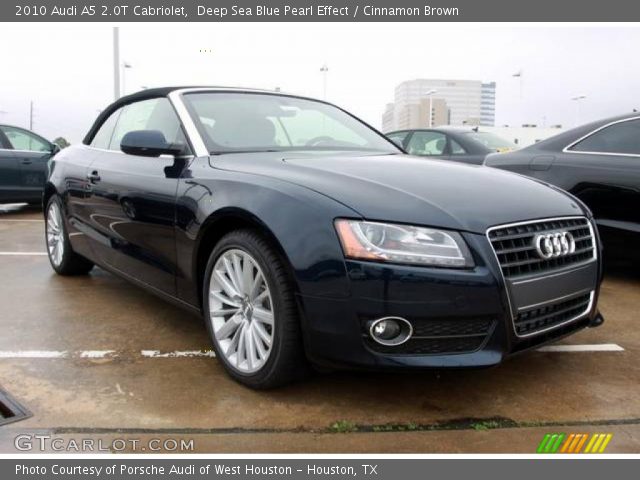 2010 Audi A5 2.0T Cabriolet in Deep Sea Blue Pearl Effect