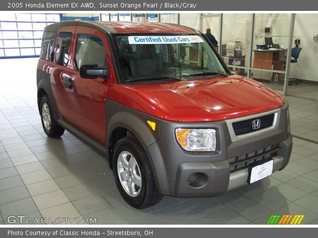 2005 Honda Element EX AWD in Sunset Orange Pearl