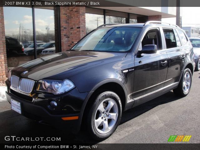 2007 BMW X3 3.0si in Black Sapphire Metallic