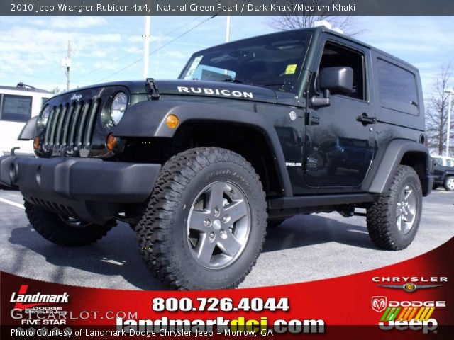 2010 Jeep Wrangler Rubicon 4x4 in Natural Green Pearl