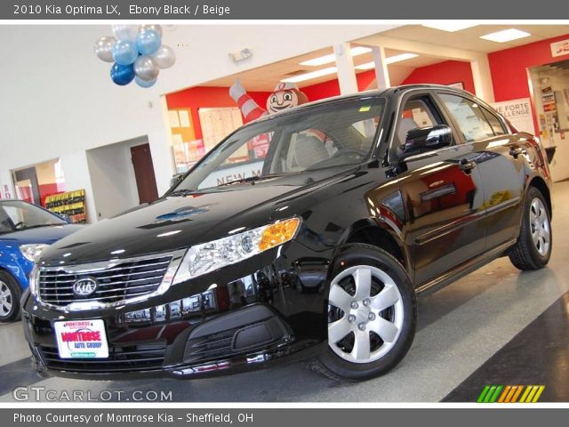 2010 Kia Optima LX in Ebony Black