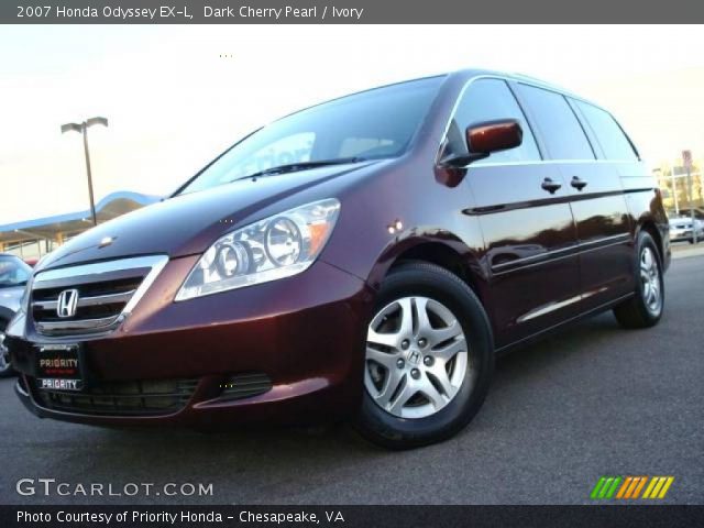 2007 Honda Odyssey EX-L in Dark Cherry Pearl