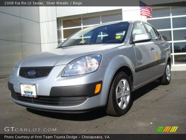 2008 Kia Rio LX Sedan in Silver Metallic