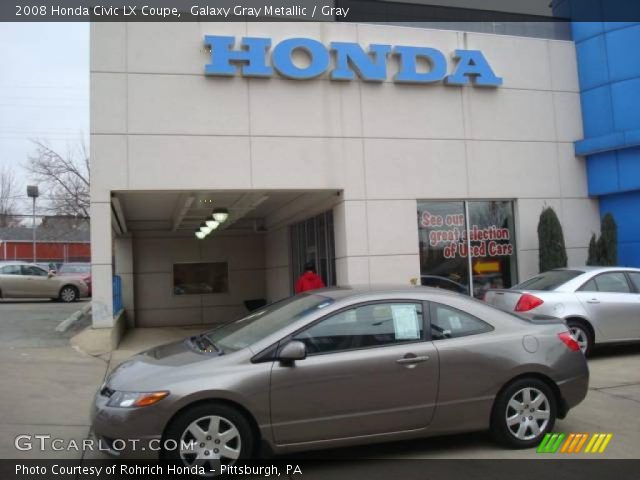 2008 Honda Civic LX Coupe in Galaxy Gray Metallic