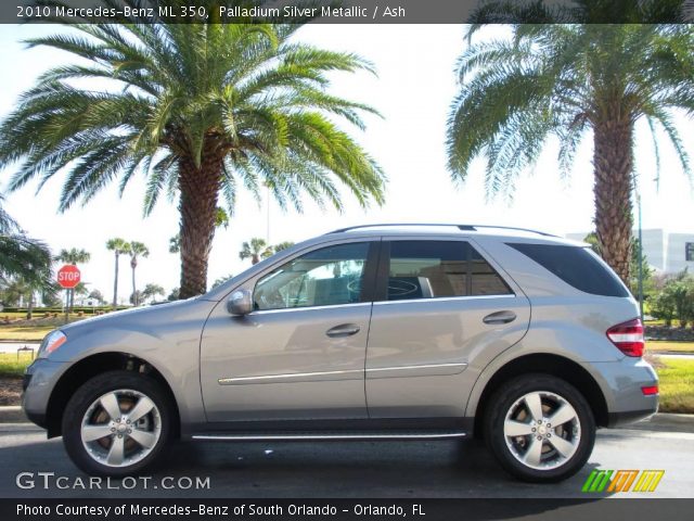 2010 Mercedes-Benz ML 350 in Palladium Silver Metallic