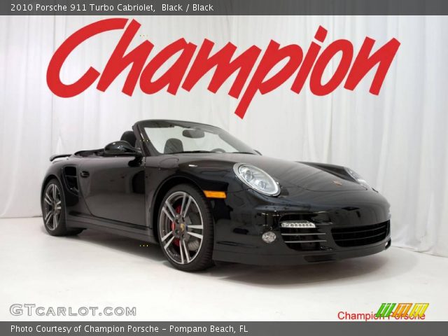 2010 Porsche 911 Turbo Cabriolet in Black