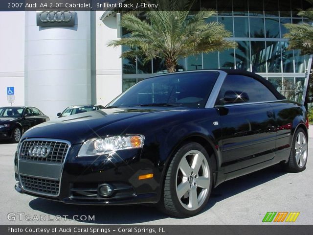 2007 Audi A4 2.0T Cabriolet in Brilliant Black