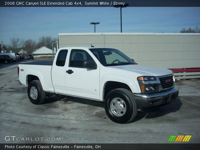 2008 GMC Canyon SLE Extended Cab 4x4 in Summit White