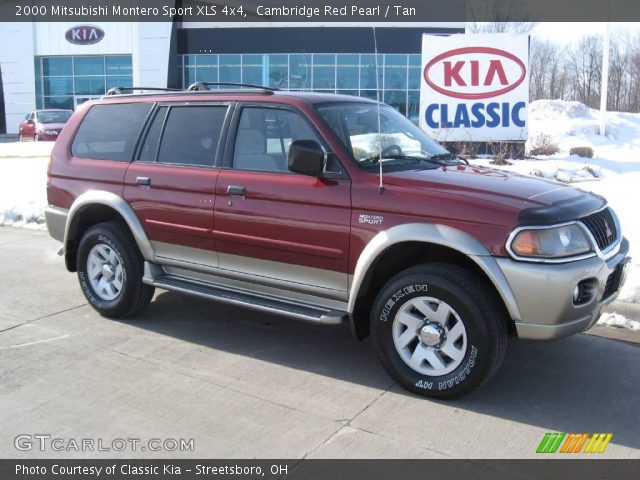 2000 Mitsubishi Montero Sport XLS 4x4 in Cambridge Red Pearl