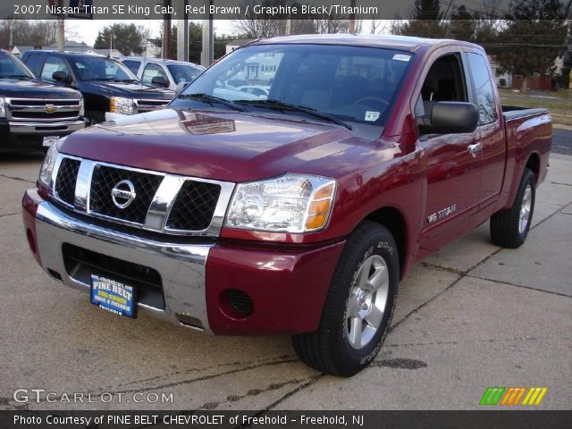 2007 Nissan Titan SE King Cab in Red Brawn
