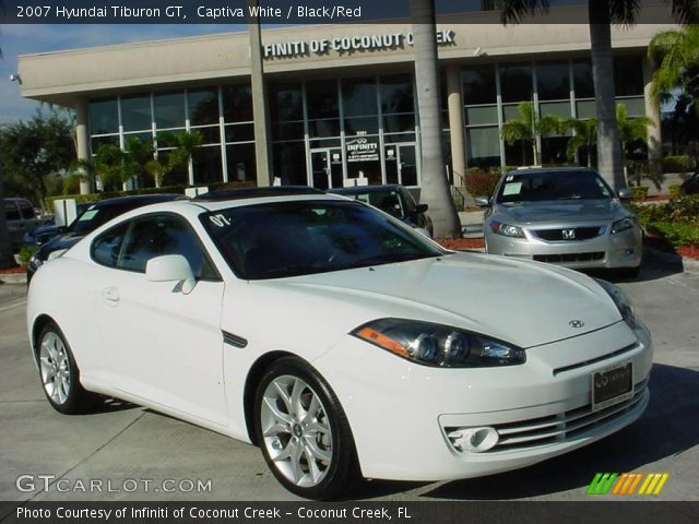 2007 Hyundai Tiburon GT in Captiva White