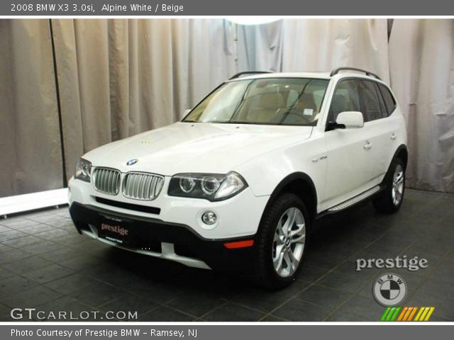 2008 BMW X3 3.0si in Alpine White