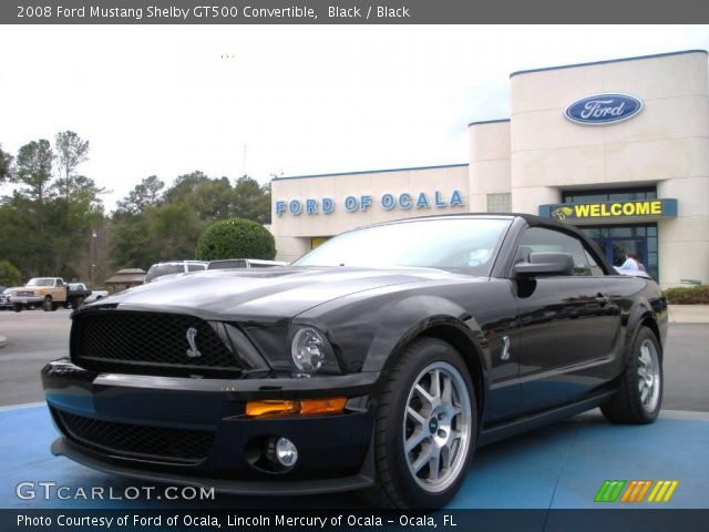 2008 Ford Mustang Shelby GT500 Convertible in Black