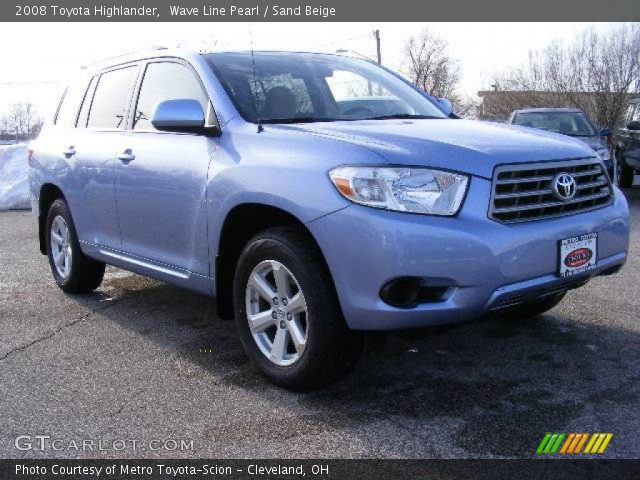 2008 Toyota Highlander  in Wave Line Pearl