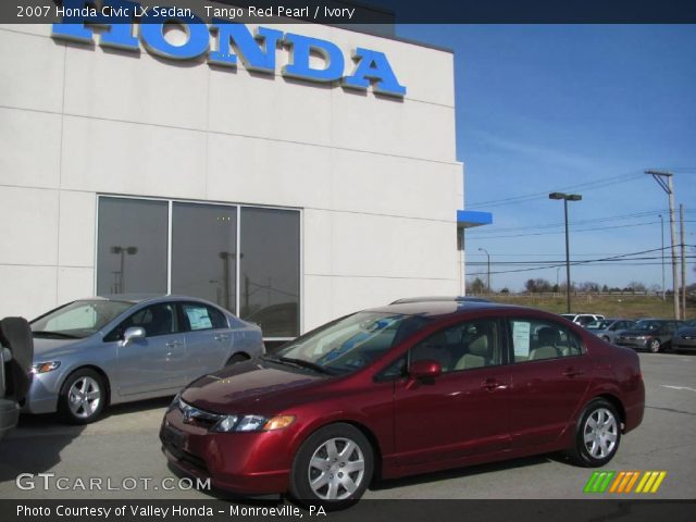 2007 Honda Civic LX Sedan in Tango Red Pearl