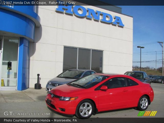 2007 Honda Civic EX Coupe in Rallye Red