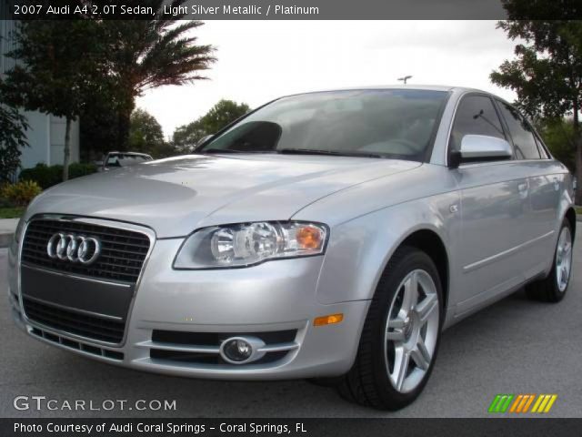 2007 Audi A4 2.0T Sedan in Light Silver Metallic