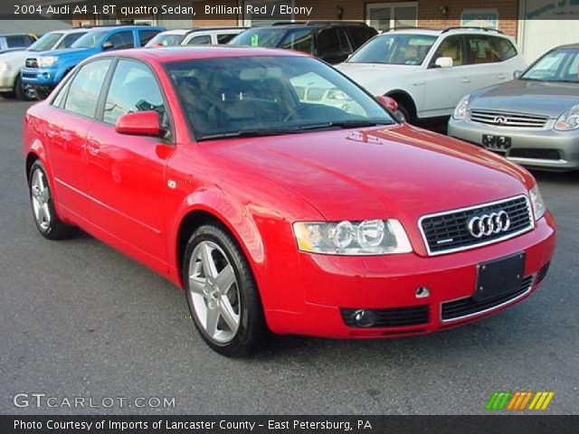 2004 Audi A4 1.8T quattro Sedan in Brilliant Red