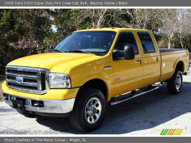 2005 Ford F350 Super Duty FX4 Crew Cab 4x4 in Blazing Yellow