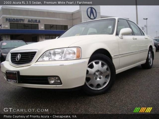 2003 Acura RL 3.5 Sedan in Premium White Pearl