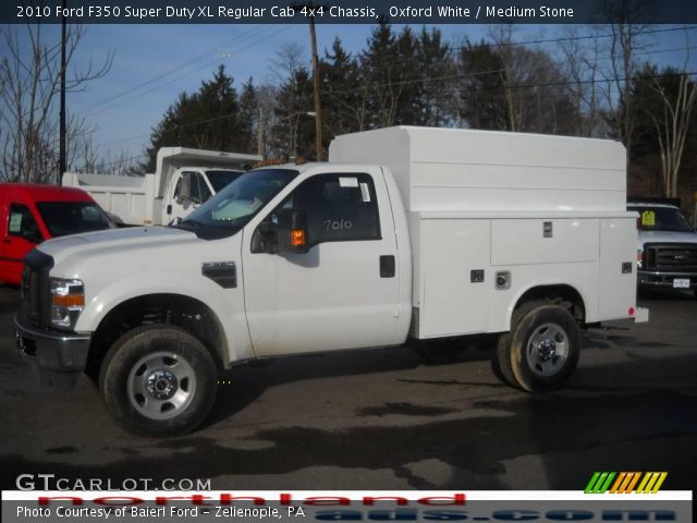 2010 Ford F350 Super Duty XL Regular Cab 4x4 Chassis in Oxford White