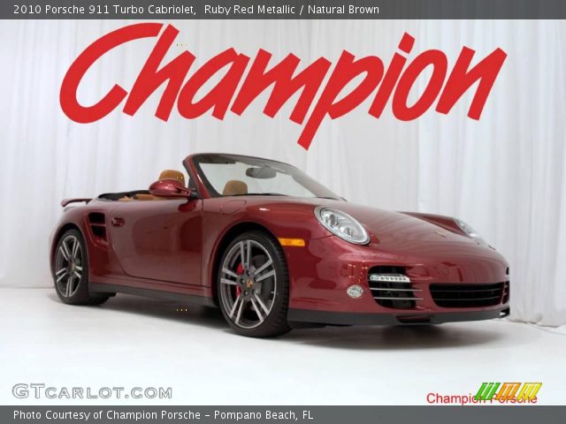 2010 Porsche 911 Turbo Cabriolet in Ruby Red Metallic