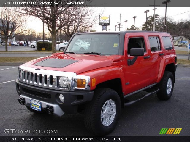 2008 Hummer H3  in Victory Red