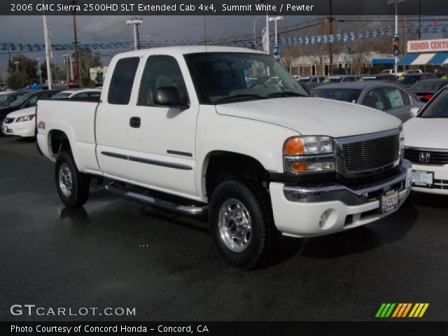2006 GMC Sierra 2500HD SLT Extended Cab 4x4 in Summit White