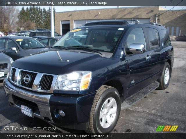 2006 Nissan Armada LE 4x4 in Deep Water Blue