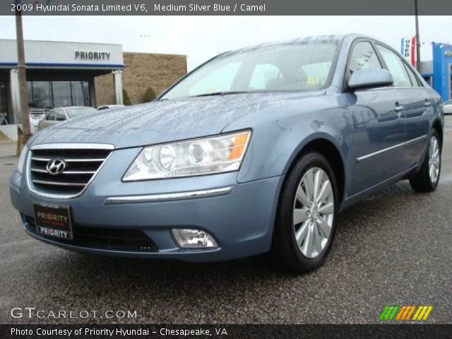 2009 Hyundai Sonata Limited V6 in Medium Silver Blue