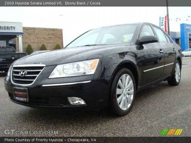 2009 Hyundai Sonata Limited V6 in Ebony Black