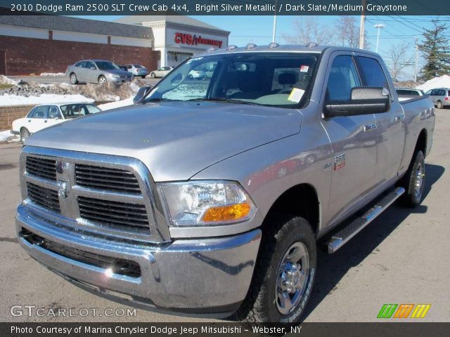 2010 Dodge Ram 2500 SLT Crew Cab 4x4 in Bright Silver Metallic