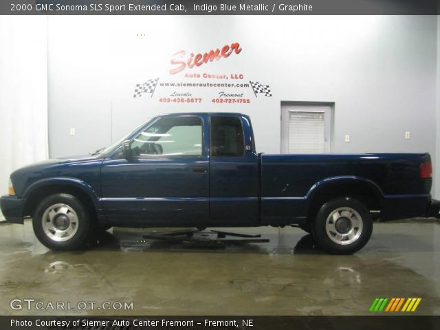 2000 GMC Sonoma SLS Sport Extended Cab in Indigo Blue Metallic