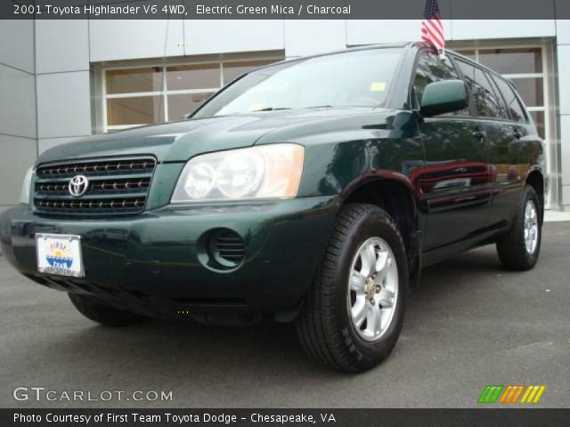 2001 Toyota Highlander V6 4WD in Electric Green Mica