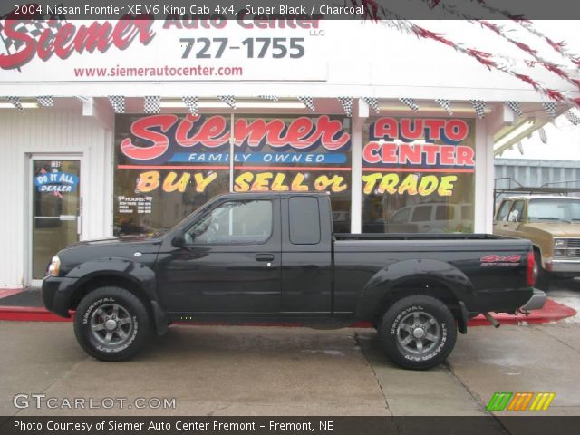 2004 Nissan Frontier XE V6 King Cab 4x4 in Super Black