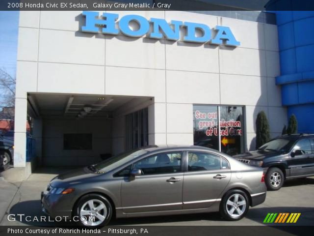 2008 Honda Civic EX Sedan in Galaxy Gray Metallic