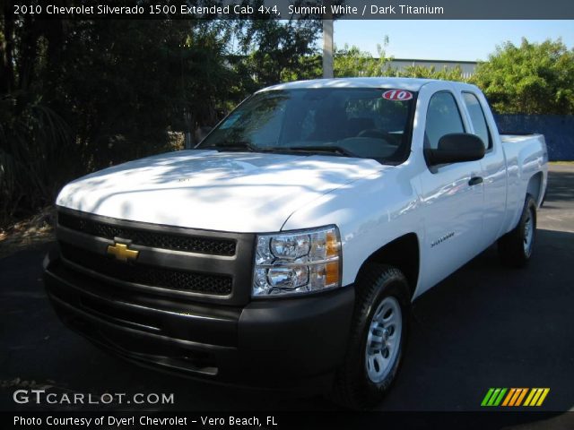 2010 Chevrolet Silverado 1500 Extended Cab 4x4 in Summit White