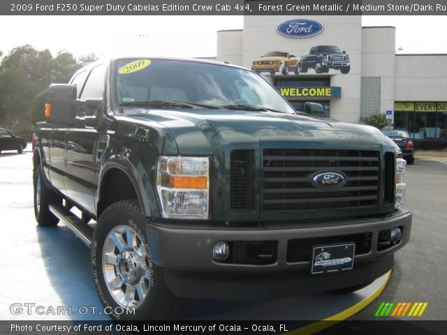 2009 Ford F250 Super Duty Cabelas Edition Crew Cab 4x4 in Forest Green Metallic