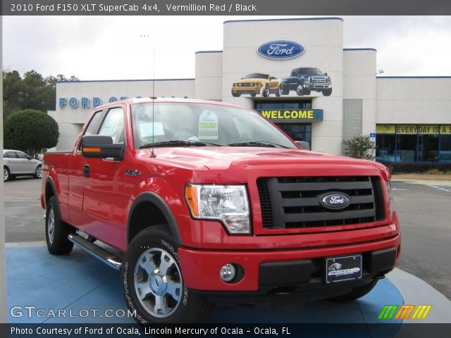 2010 Ford F150 XLT SuperCab 4x4 in Vermillion Red