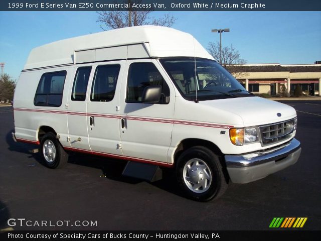1999 Ford E Series Van E250 Commercial Access Van in Oxford White