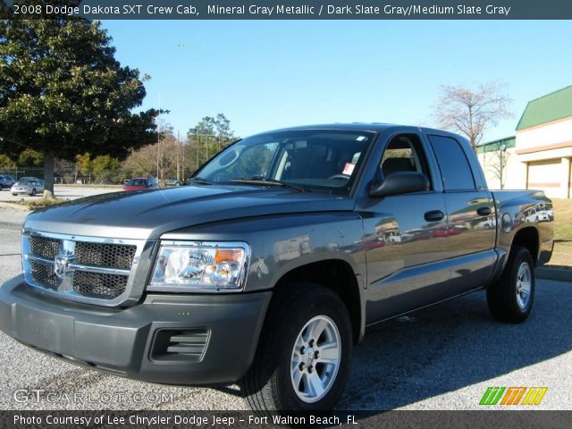 2008 Dodge Dakota SXT Crew Cab in Mineral Gray Metallic