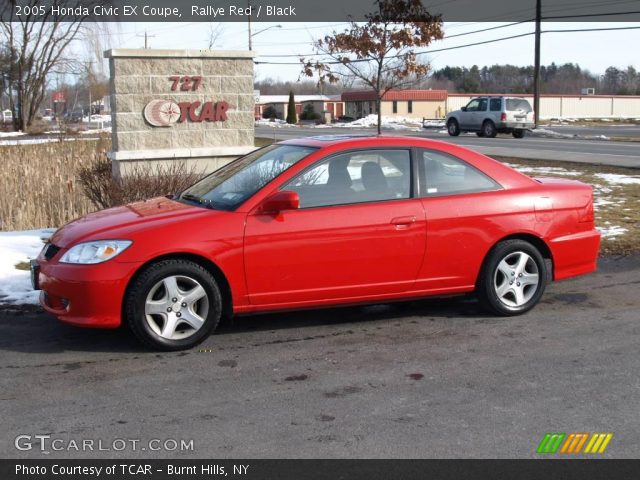 2005 Honda Civic EX Coupe in Rallye Red