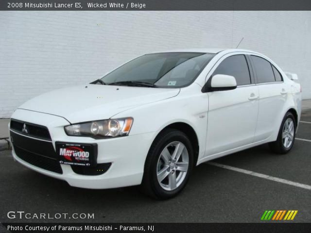2008 Mitsubishi Lancer ES in Wicked White