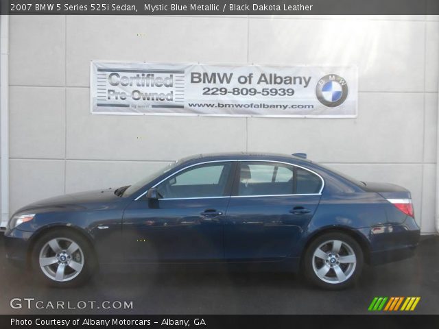 2007 BMW 5 Series 525i Sedan in Mystic Blue Metallic