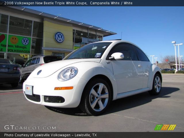 2008 Volkswagen New Beetle Triple White Coupe in Campanella White