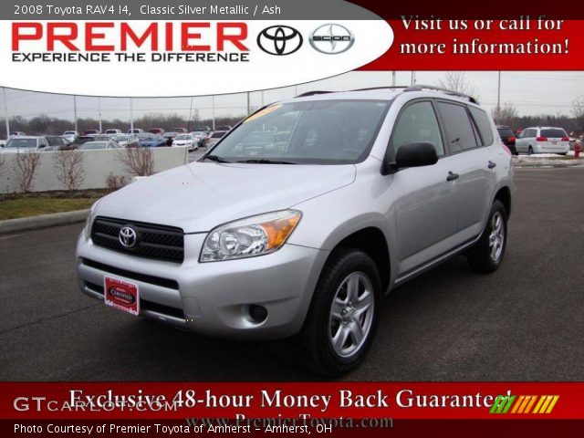 2008 Toyota RAV4 I4 in Classic Silver Metallic